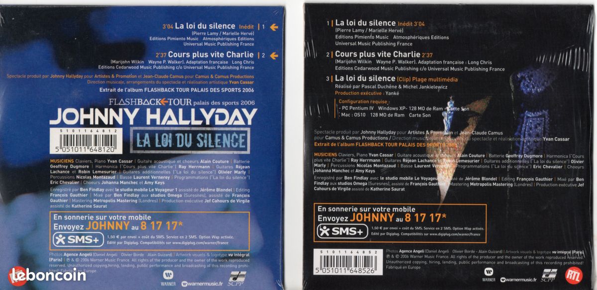 Johnny hallyday-la loi du silence-2cd- (image 2)