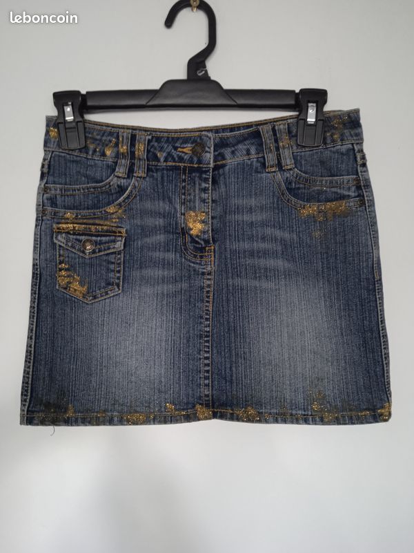 été asymétrique Y2K - Jupe croisée en jean - Taille basse été asymétrique Y2K - Jupe croisée en jean - Taille basse