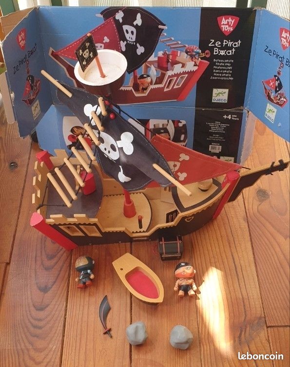 Jouet - DJECO - Bateau pirate Arty Toys Les pirates : Ze Pirat Boat