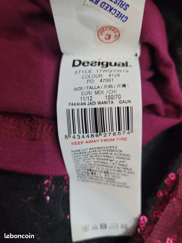 Robe casual Desigual de la taille 11 ans de seconde main