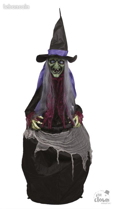 Chaudron de Sorcière avec Générateur de Brume - Décoration
