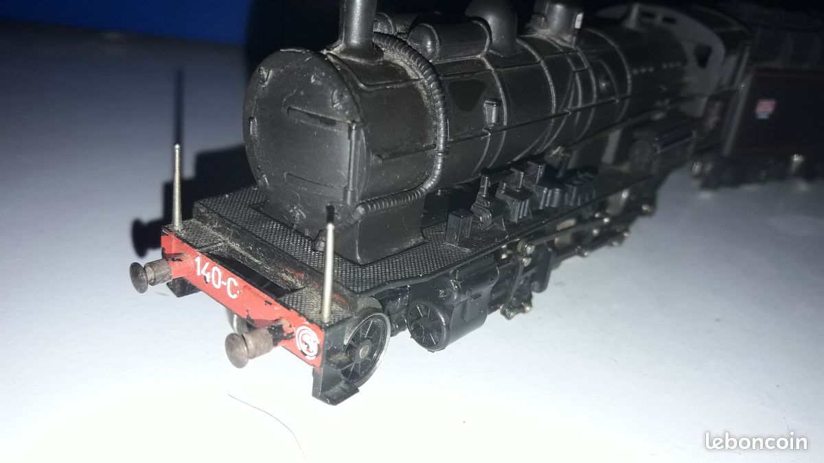 Locomotive Vapeur Jouef 140 C 18 - C 676 - Noire - Échelle HO - Rare - Neuve