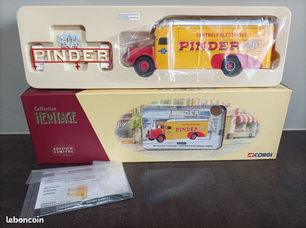 Bernard Type 110 Fourgon - Centrale Electrique - Pinder - Corgi Héritage (Bibi85) - Collection