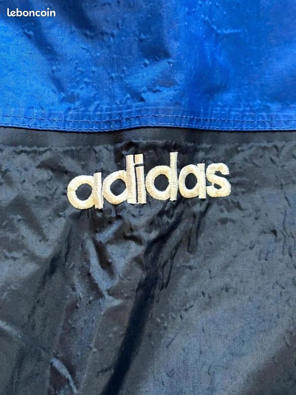 Veste Coupe Vent Vintage John Storm Adidas Equipment Bleu Marine Taille L Homme (image 3)