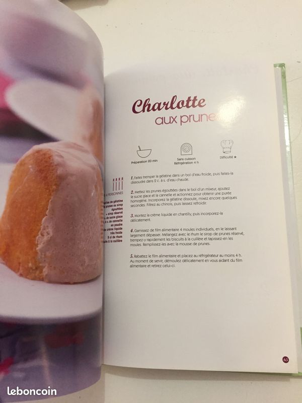 Livre recette flans charlottes (image 5)