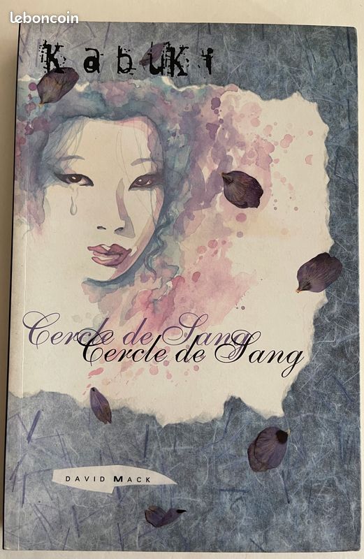 BD KABUKI « CERCLE DE SANG » DE DAVID MACK . Style artistique unique et novateur, mélangeant peinture, techniques graphiques et narration poétique (image 1)