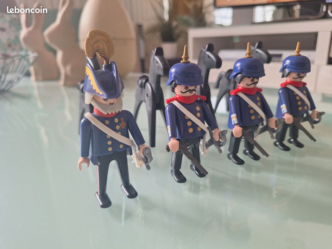 Figurine Playmobil Personnalisée Soldat Waffen Grenadier (France 1944) - REF-0673 - Occasion