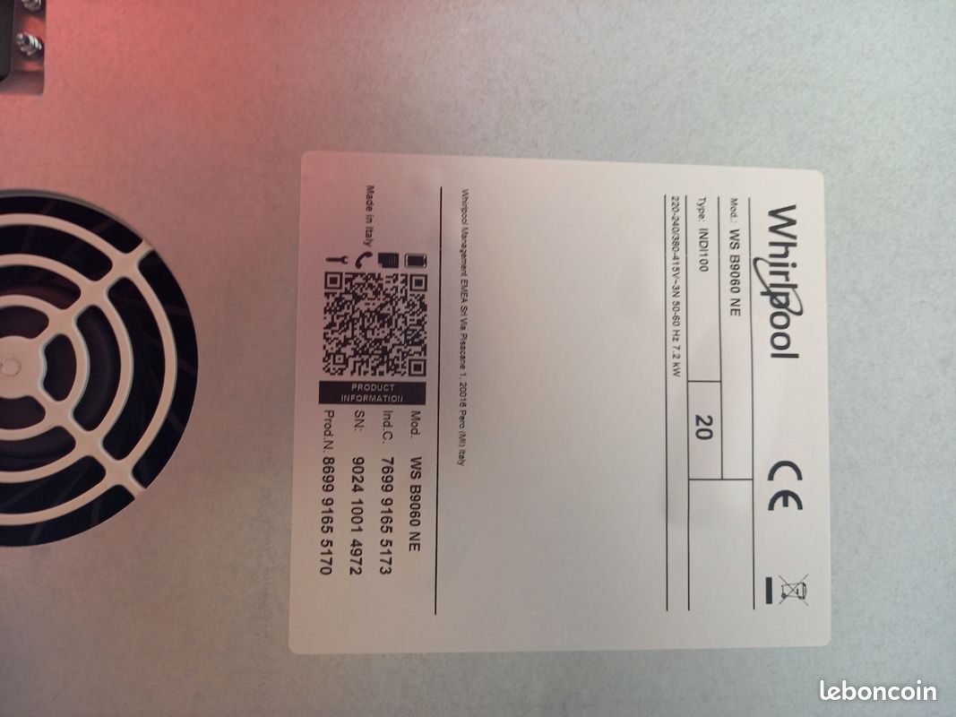 Plaque à induction WHIRLPOOL - Électroménager