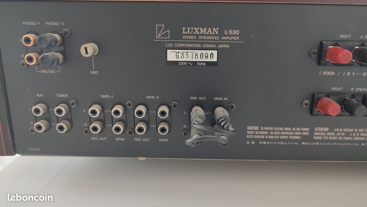Amplificateur stéréo LUXMAN L-530 KIT de réparation - tous les
