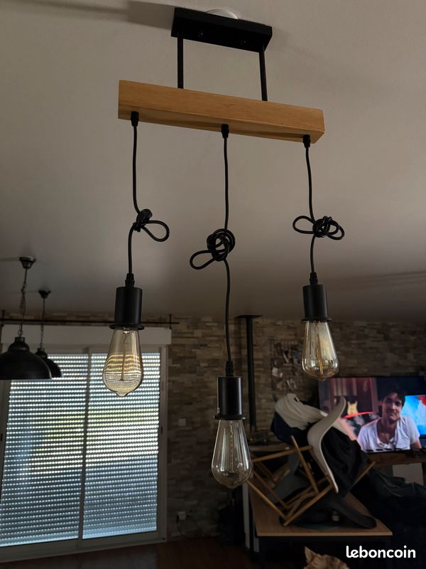 Lustre en bois (image 2)