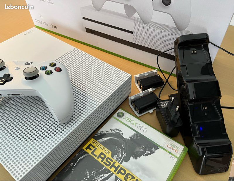 Console Xbox One S 1To – Blanche, Occasion, Bon état