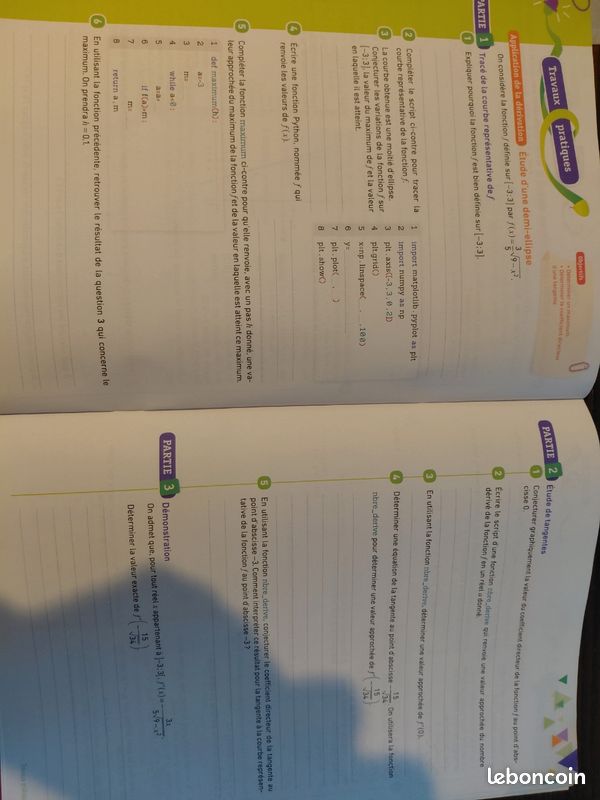 Livret cahier d'algo 1ère spécialité (image 3)