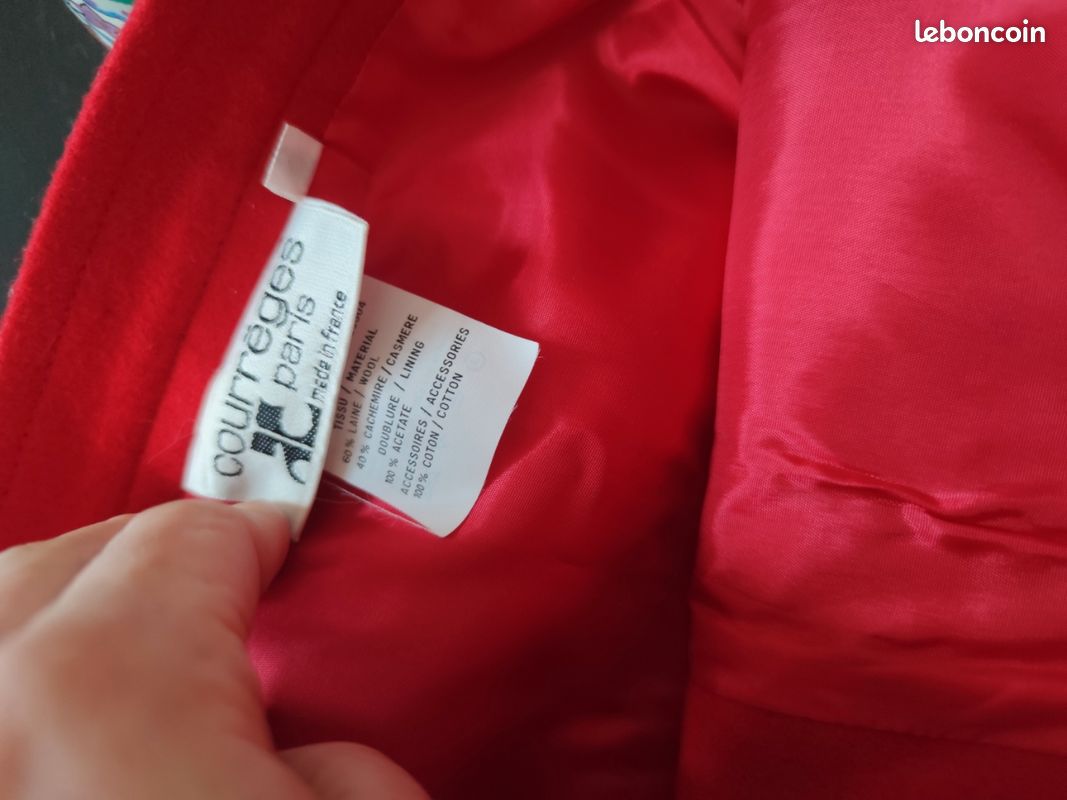 Jupe Courrèges laine et cachemire 36 vintage 90s (image 14)