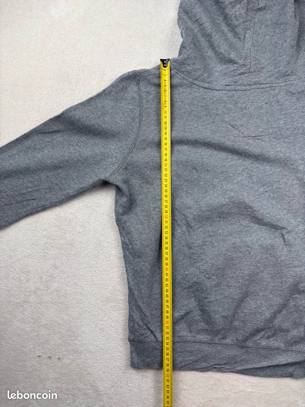 Sweat à Capuche Unisexe Reclaimed Vintage Gris Taille M - Pull-over Chaud
