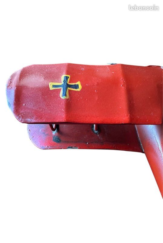 Modèle de biplan Modèle d'avion vintage biplan d'avion en fer forgé