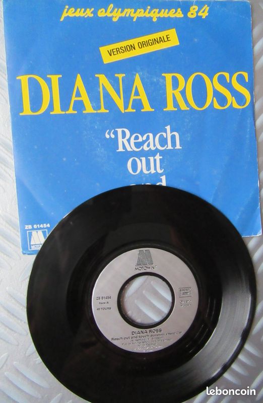 Disque vinyle 45 tours DIANA ROSS Version originale jeux olympiques 84 (image 2)