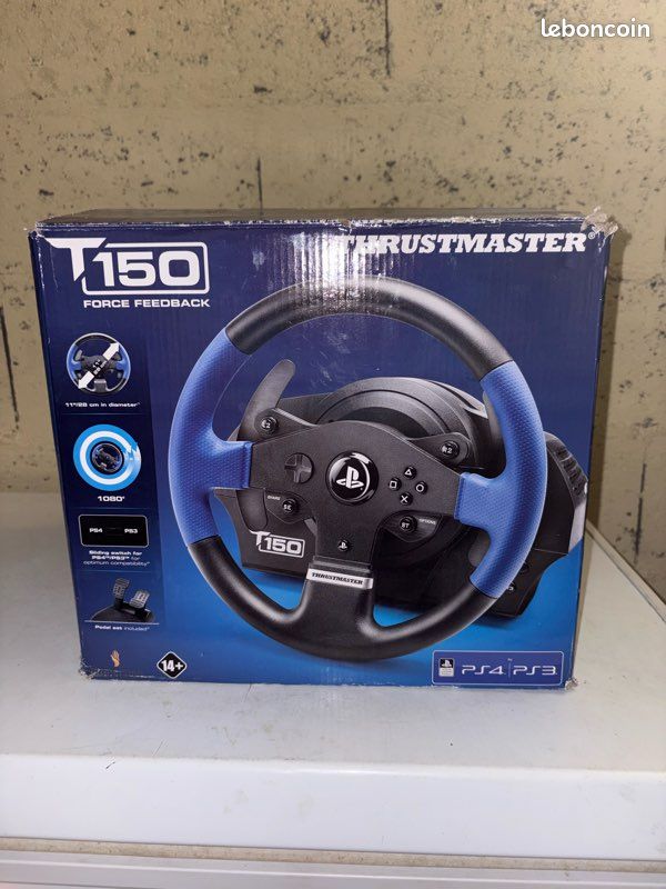 Achat VOLANT ET PEDALIER THRUSTMASTER T150 PRO PS4/PS3 occasion - Chenove