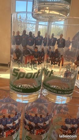 Lot De 2 Verres Collector Coupe Du Monde France 98 - Bon état