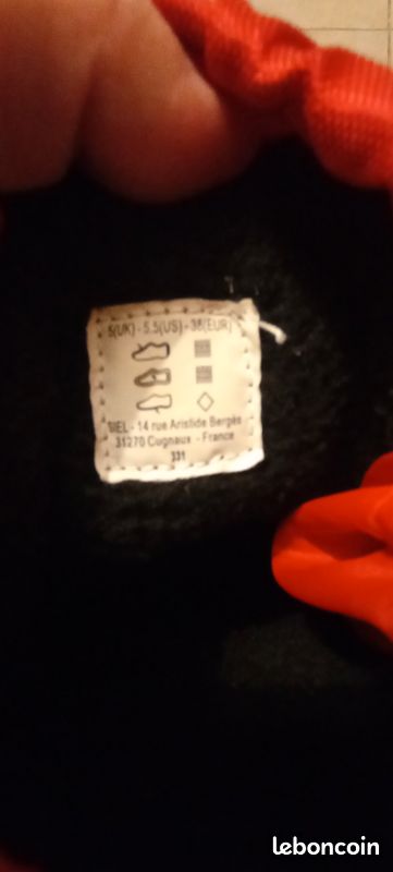 Boots de neige rouge T38 (image 4)