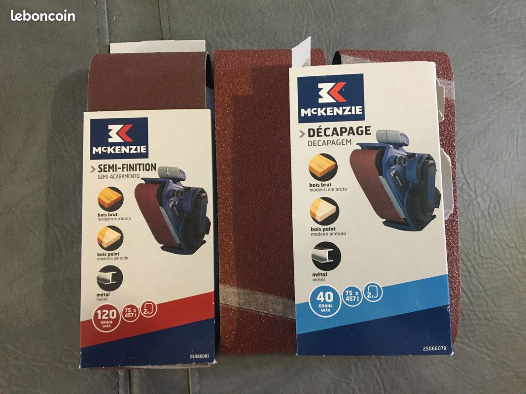 Bandes ponceuses neuves 75 x 457 - MC KENZIE (image 1)