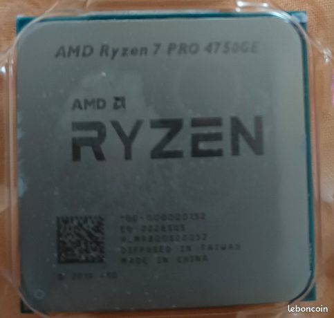 AMD Ryzen 7 PRO 4750GE – 8 cœurs / 16 threads – Très peu utilisé 1
