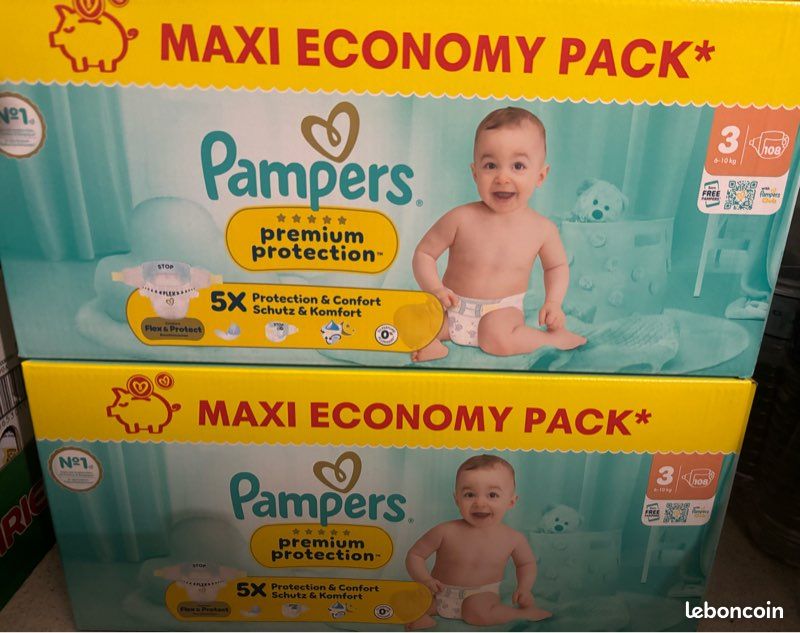 Couches Pampers premium taille 3 neuf (image 1)