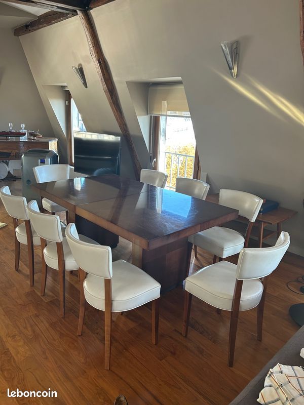 Table Hugues Chevalier en noyer (image 6)
