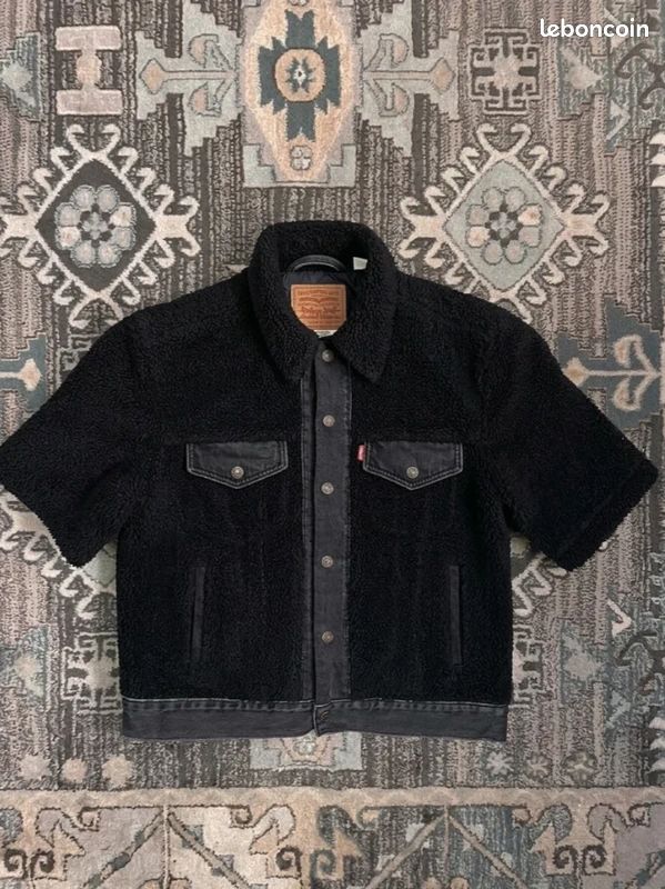 Veste Levi's Sherpa à manches courtes - Noir - Taille M (image 1)