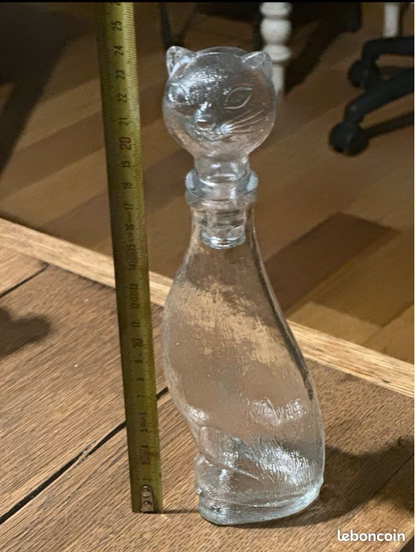 Bouteille carafe chien et chat ( Grisou ) (image 6)