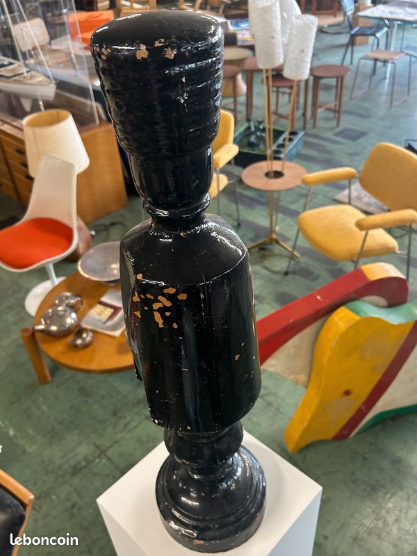 Grande piece d'echec bois 1970 (image 2)