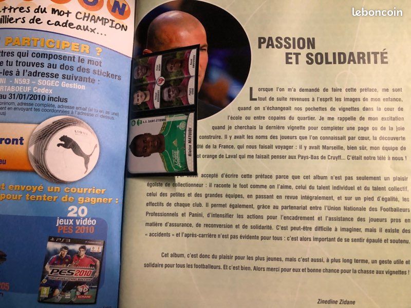 Album Panini Foot 2010 – Presque Vide, à Remplir !