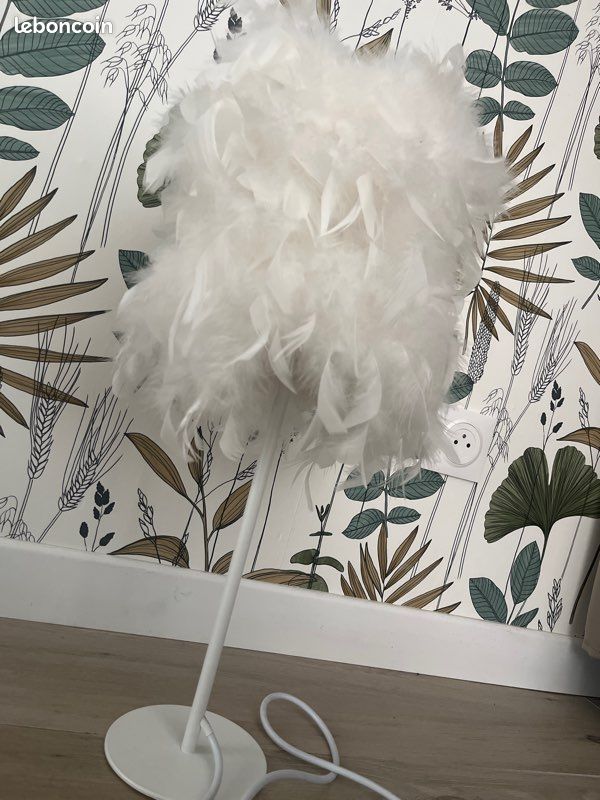Lampes de chevet plumes x2 (image 2)