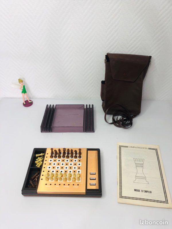 Jeu D'échecs électronique Vintage Computachess - Fonctionne ! - Jeu Portatif