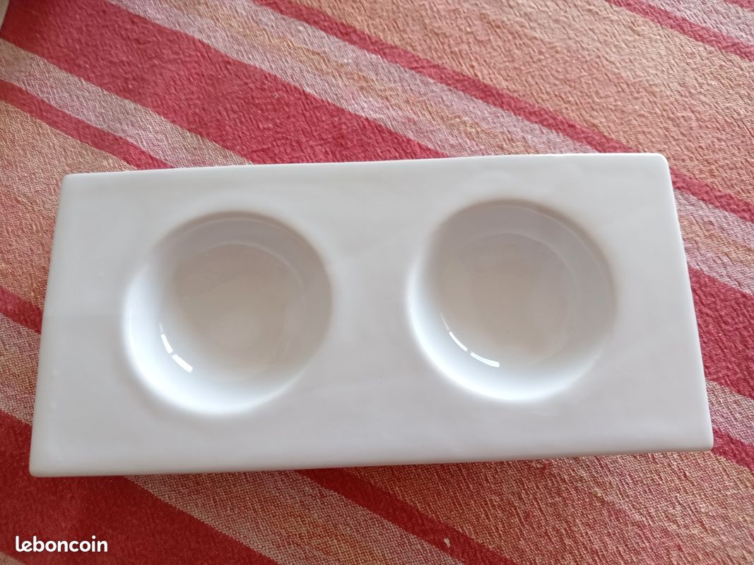 Service apéritif en céramique blanche – Ensemble complet (image 6)