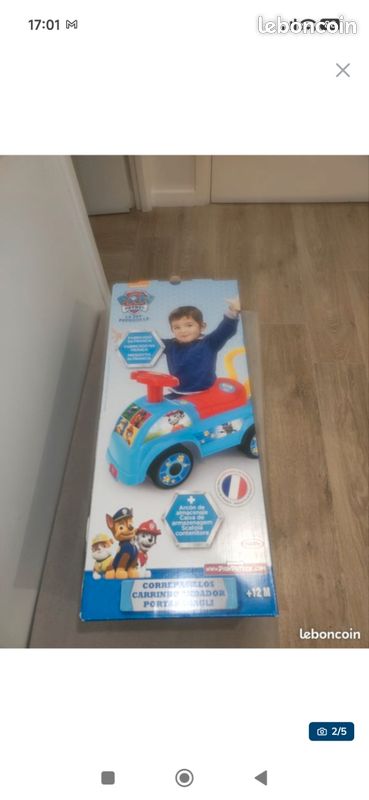 Porteur voiture enfants Patpatrouille (image 2)
