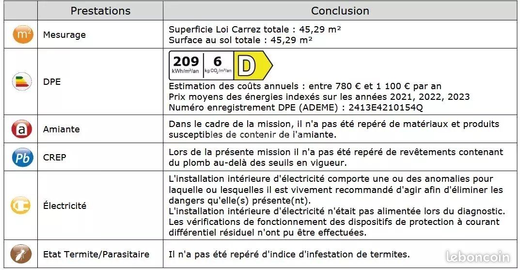 Appartement a louer - 3 pièce(s) - 45 m2 - Surfyn