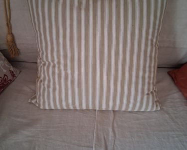 LOT DE 2 OREILLERS CARRÉS EN PLUMETTES BLANC : Oreiller