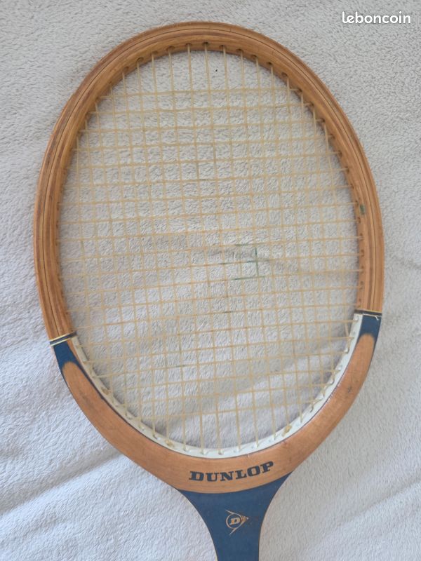 Raquette De Tennis Vintage Dunlop Bambino Orange Sport Décoration