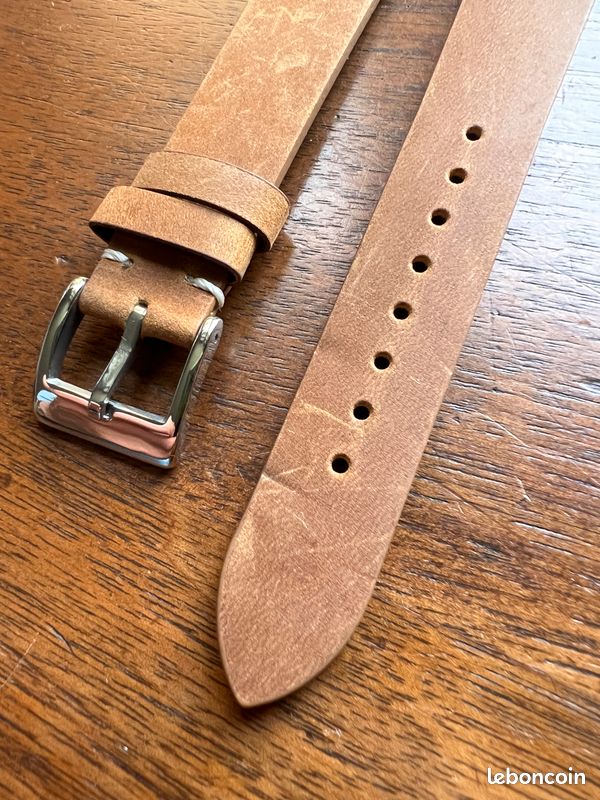 Bracelets de Montre Cuir Gaufré Crocodile Largeur de Bande - 18mm 20mm