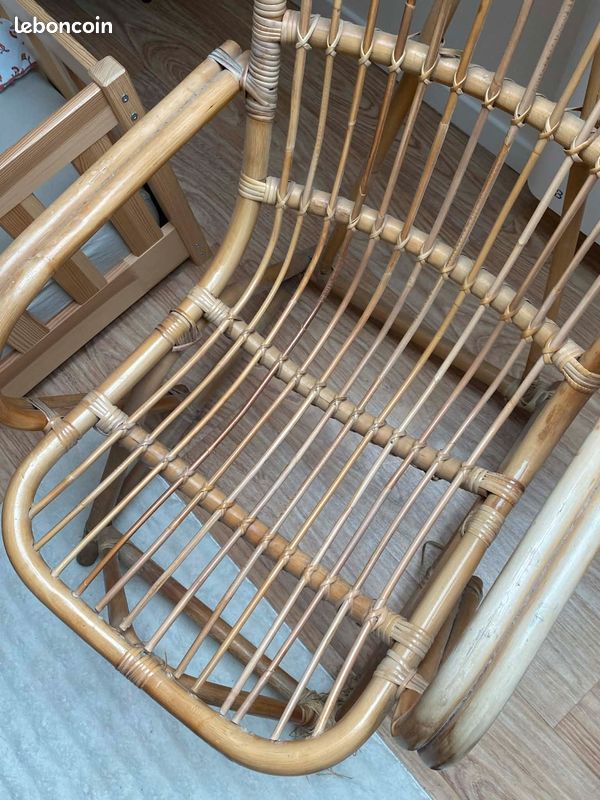 Fauteuil rotin (image 2)
