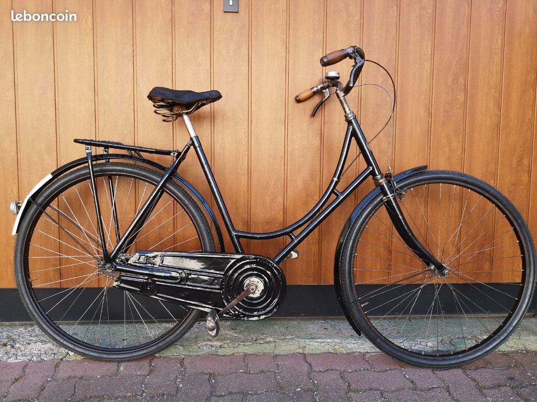 Roue Avant Vintage Vélo Ancien Pneu Talon La Française Diamant - Pour Collection Eroica