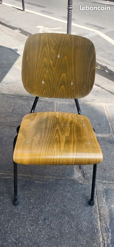 Lot de 4 chaises type Kho Liang couleur bronze (image 1)