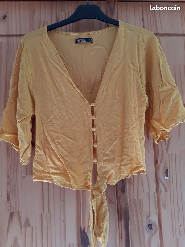 Petite chemise couleur moutarde (image 3)