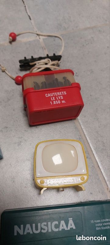 Lot 6 Mini Télés Visionneuses Vintage - Passe-vues Plastique - Collection Déco Années 70