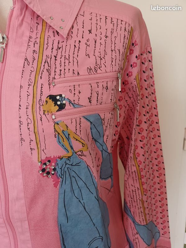 Blouson rose original (image 3)