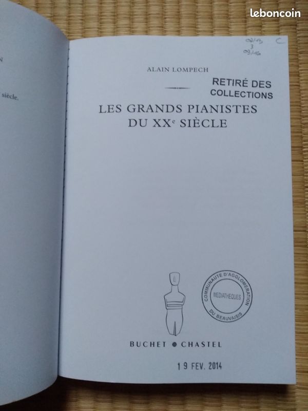 Livre Biographie Musique Les Grands Pianistes Du XXeme Siècle inclus 2 CDs Lompech (image 5)