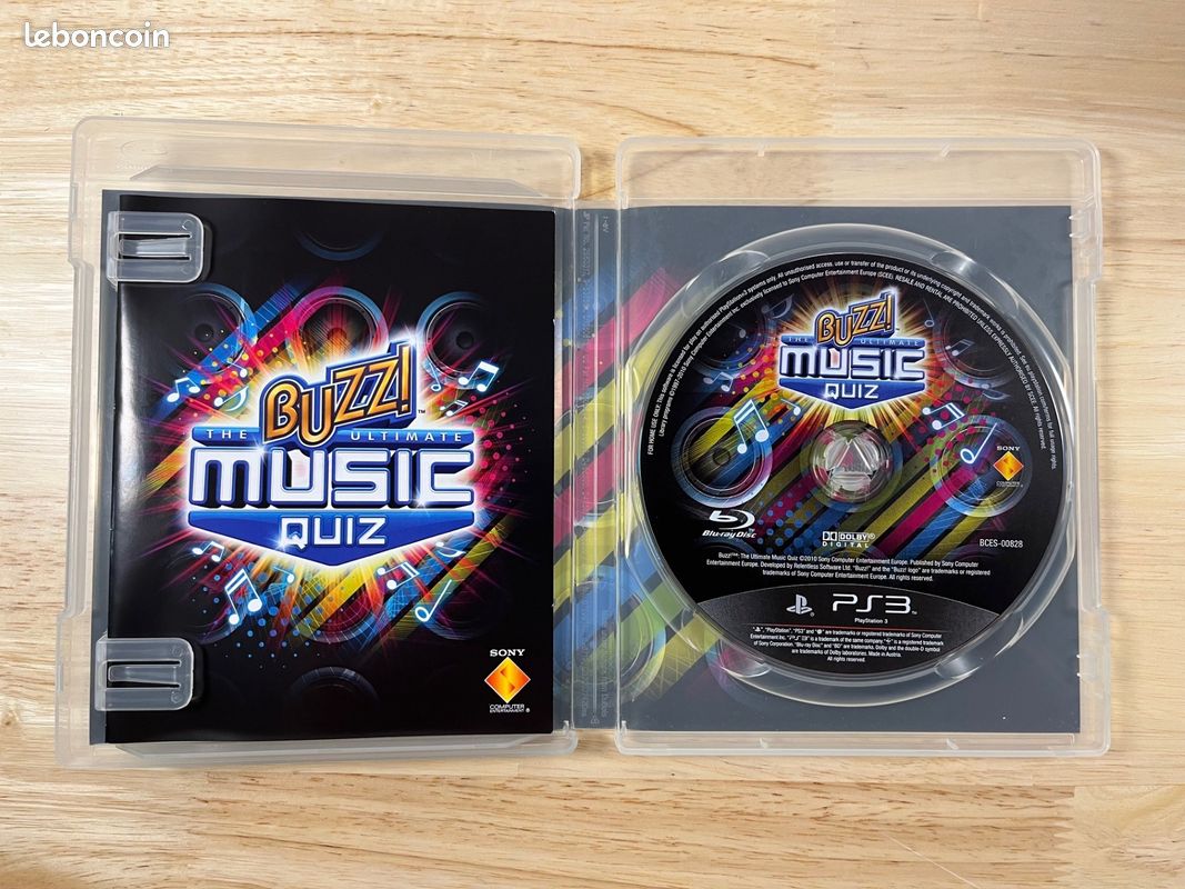 Jeu Buzz! The Ultimate Music Quiz - Version Complète PS3 - Très Bon état