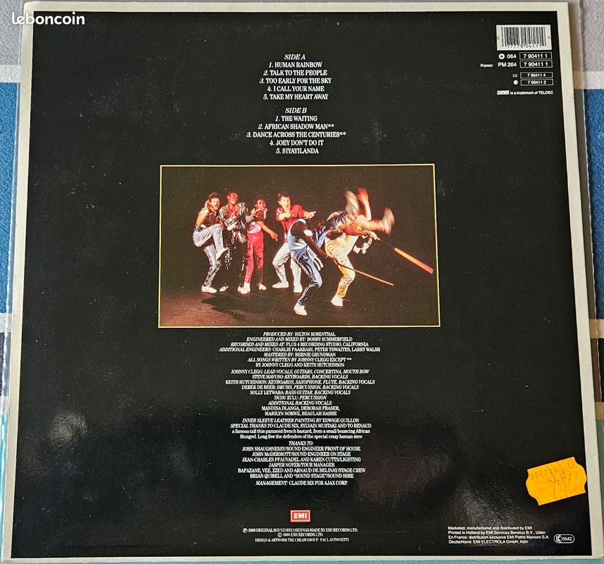 Vinyle JOHNNY CLEGG & SAVUKA shadow man 33t LP (image 2)