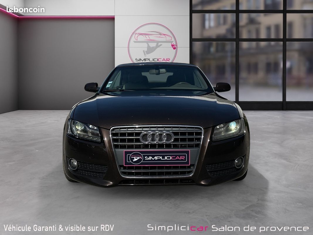AUDI A5 DECAPOTABLE 2.0 TDI 177Ch - Radar Ar - Sièges Chauffants - Garantie 12 mois - (image 8)