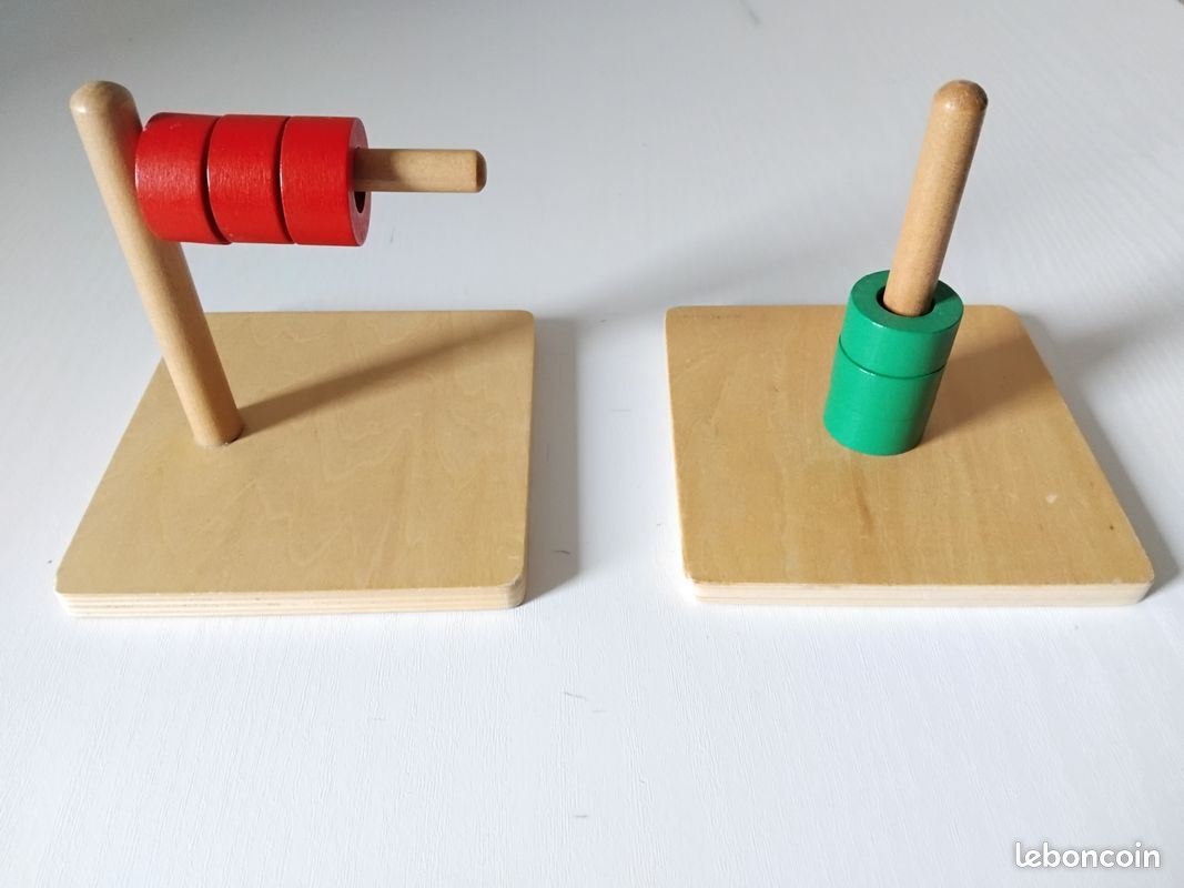 Disques sur tige Montessori (image 1)